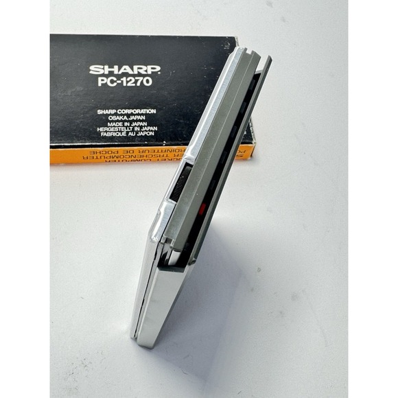 Sharp PC-1270 Pocket Computer with Box, Instructions & RAM Card 16 - Picture 10 of 11